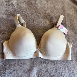 Cacique Comfort  Bra 44DD Beige underWire NWT